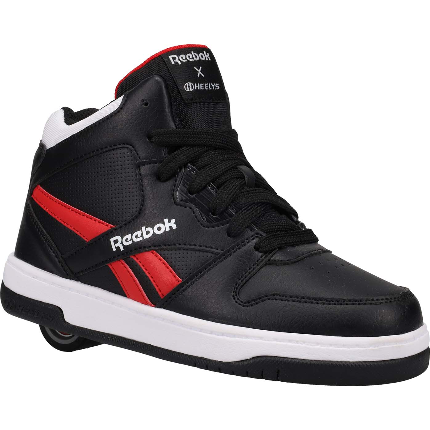 Heelys x Reebok BB 4500 Mid Black Vector Red White SkateHut