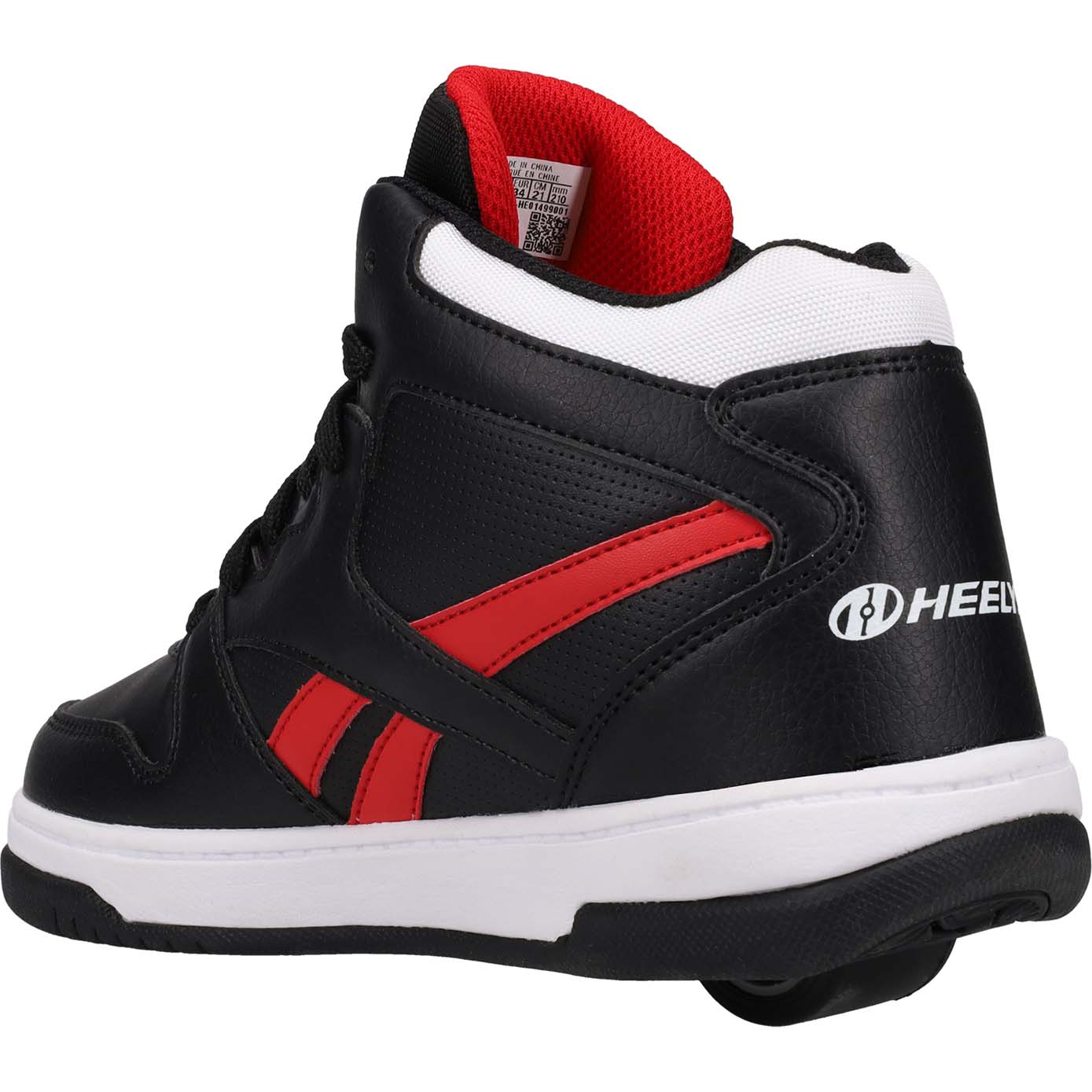 Heelys x Reebok BB 4500 Mid Black Vector Red White SkateHut