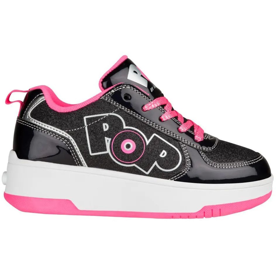 Heelys POP Strike Black Sparkle Black Holo Pink SkateHut