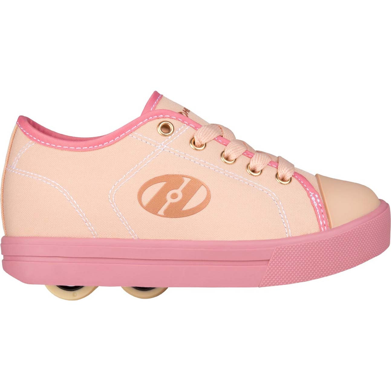 Heelys X2 Classic Pink Rose Gold Canvas SkateHut