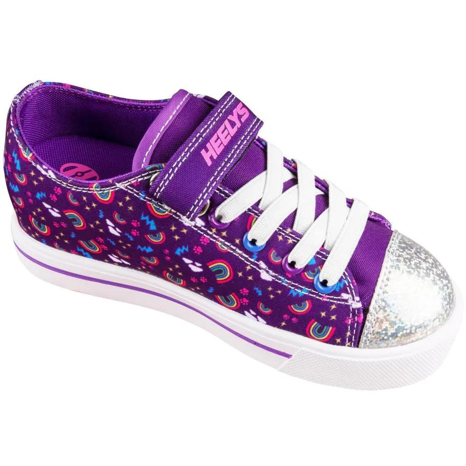 Heelys Snazzy X2 Purple Multi Rainbow