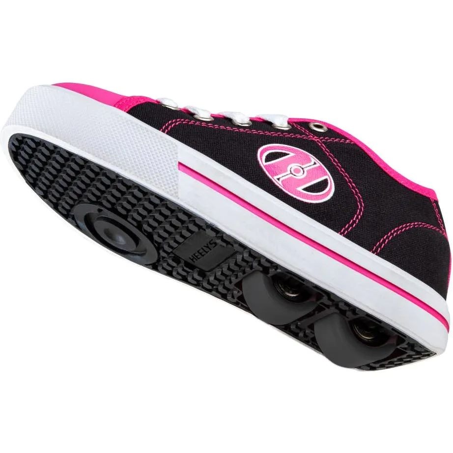 Heelys X2 Classic Black White Hot Pink SkateHut