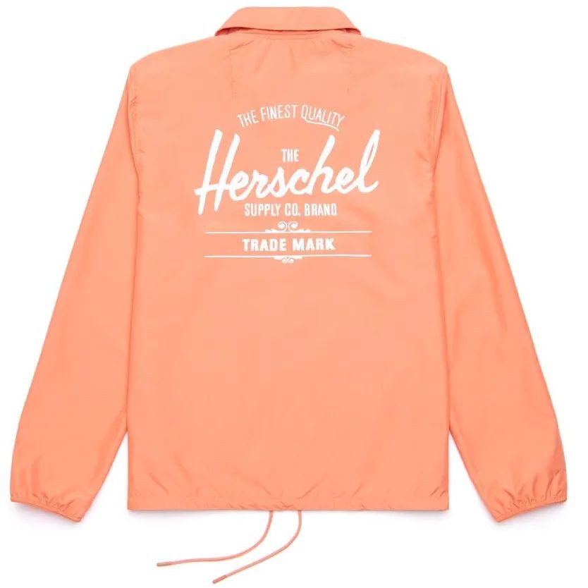 Herschel Classic Logo Voyage Coach Jacket Carnelian White SkateHut