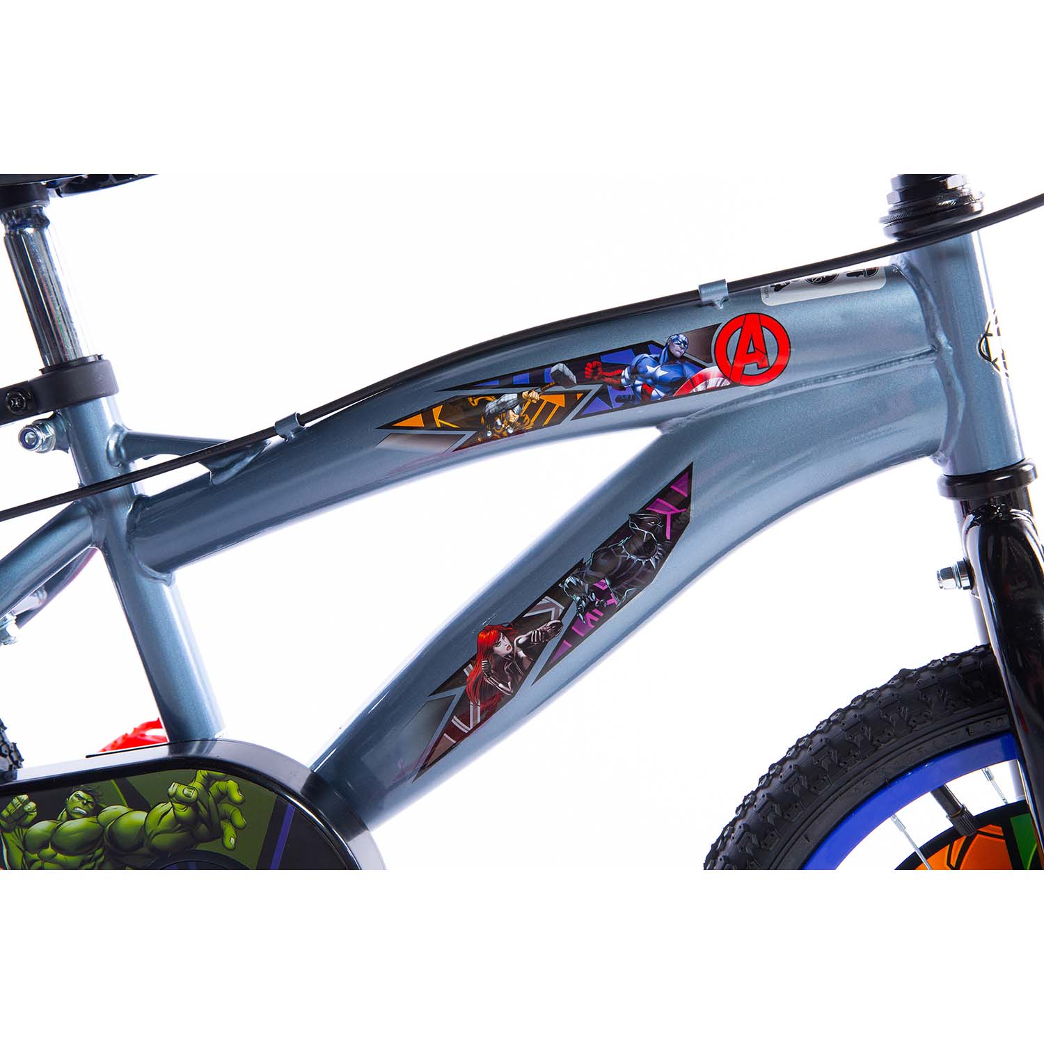 Huffy Avengers 16 Kids Bike Grey Red SkateHut