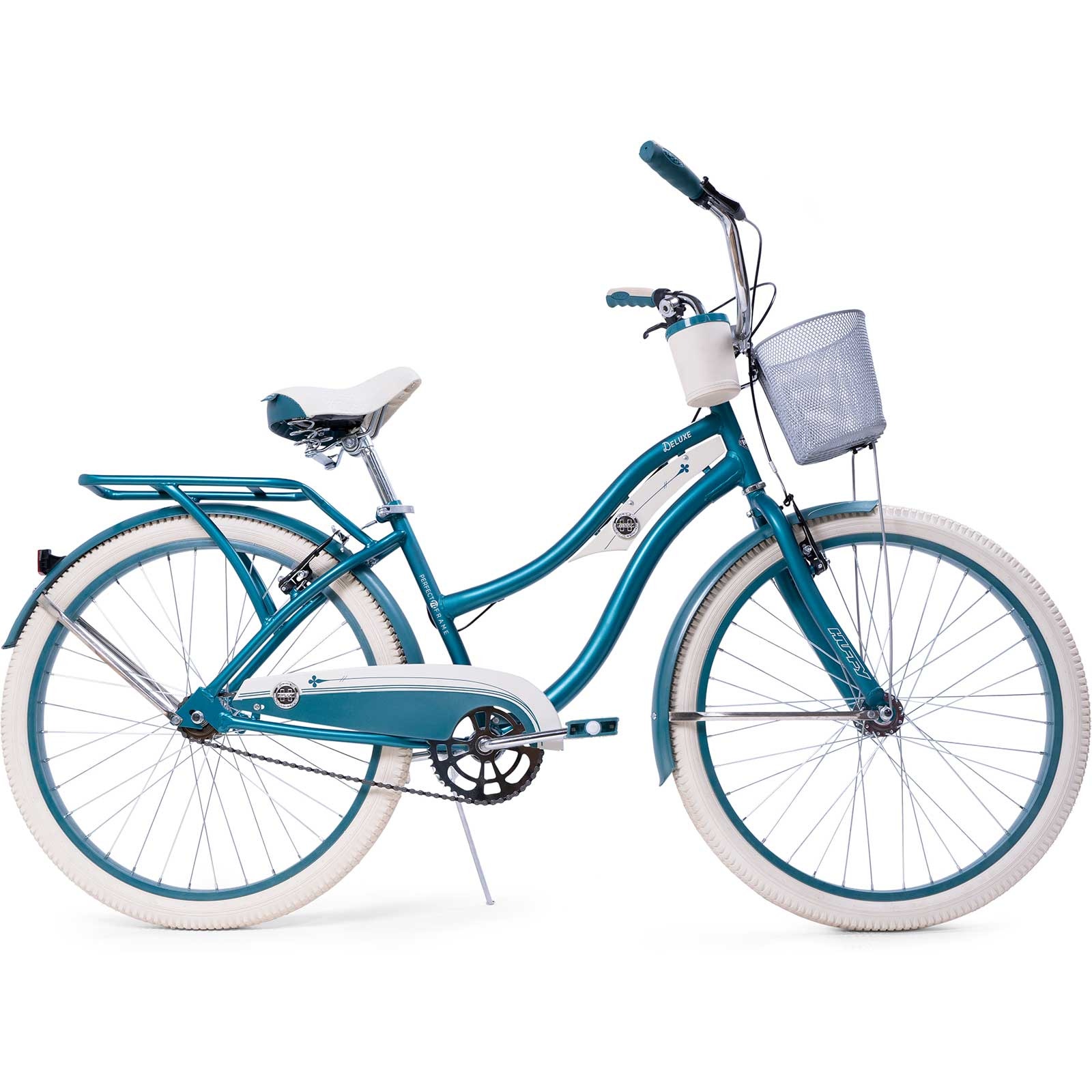 Huffy Deluxe Cruiser 26 Hybrid Bike Matte Emerald SkateHut