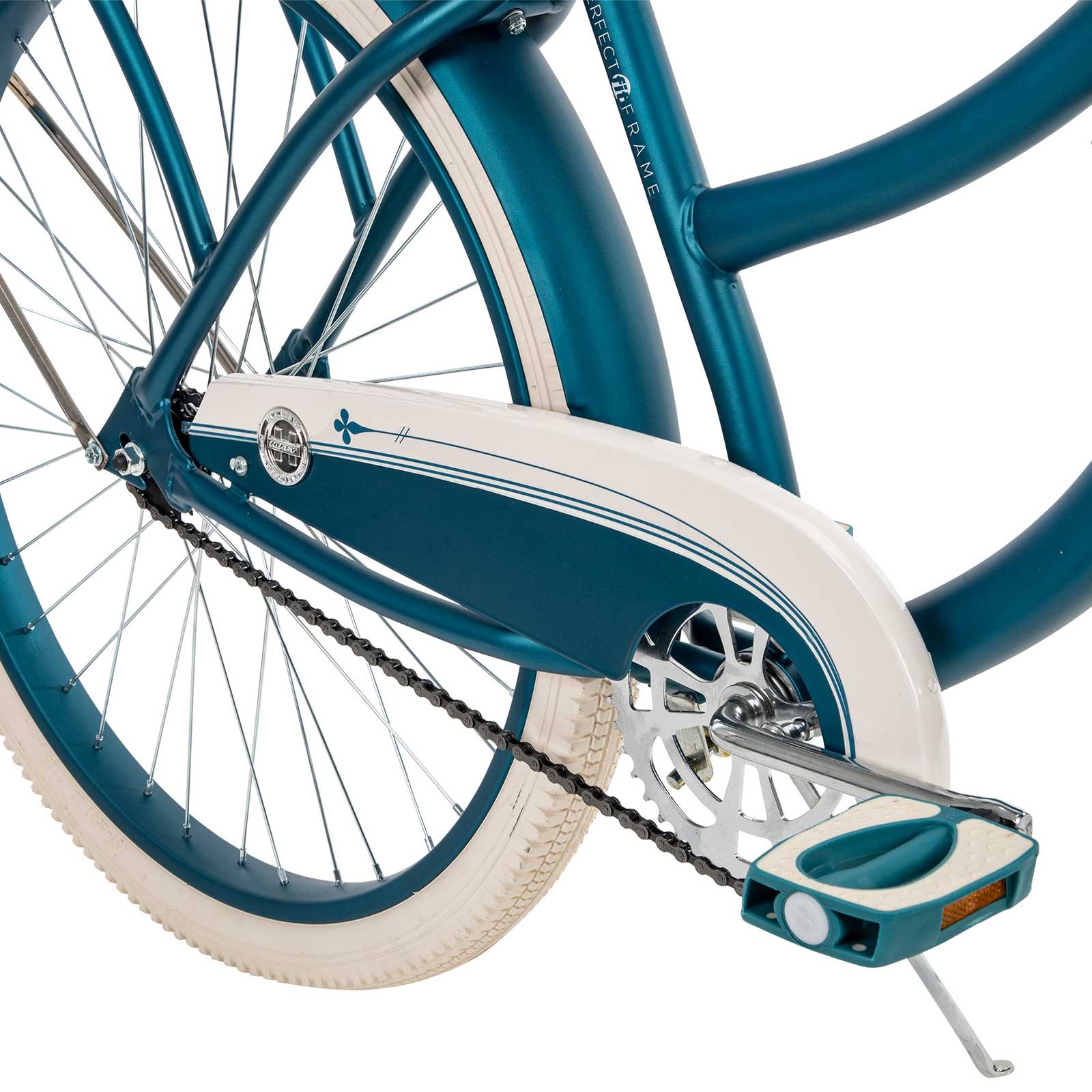 Huffy Deluxe Cruiser 26 Hybrid Bike Matte Emerald SkateHut