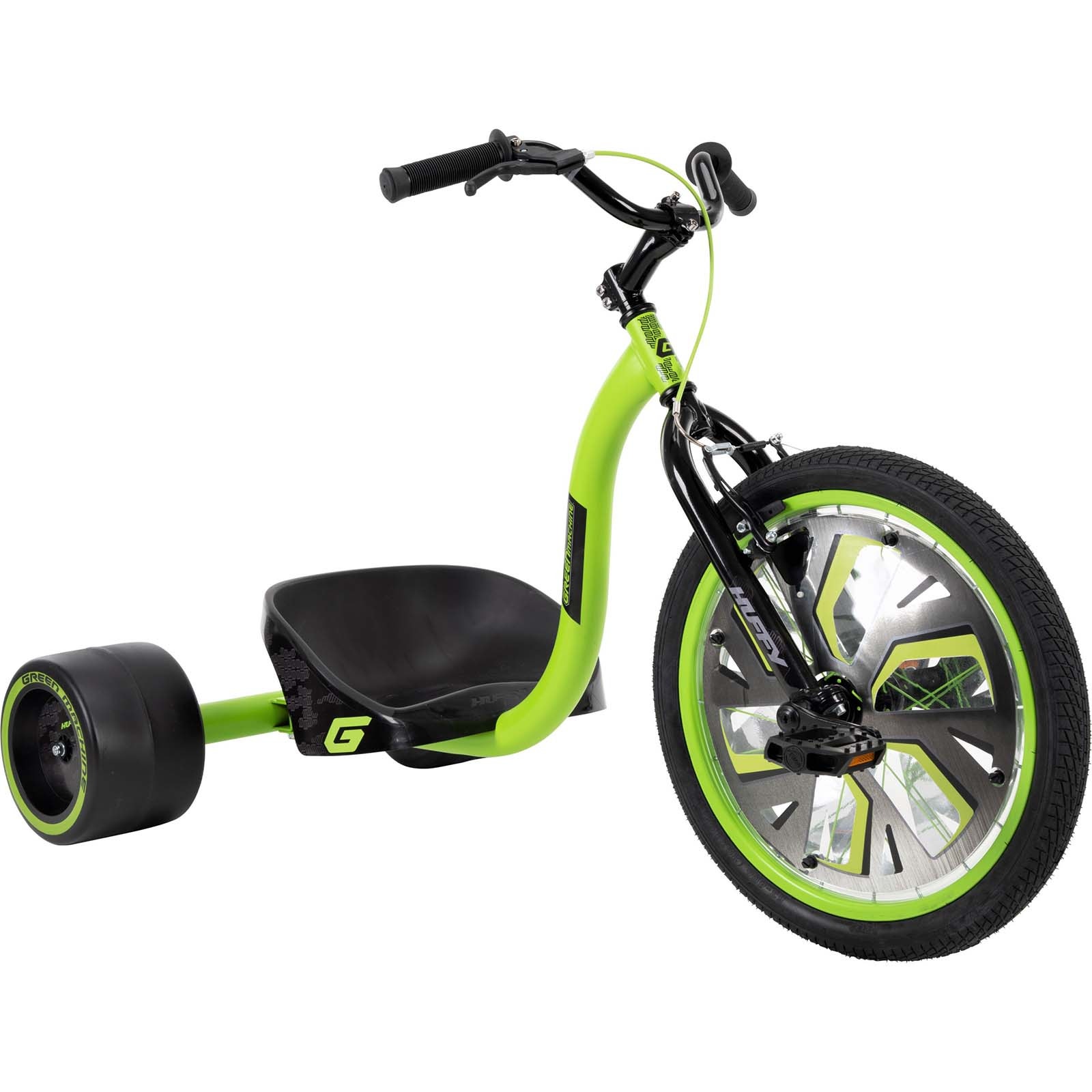 Huffy Green Machine Slider Trike Black Lime SkateHut
