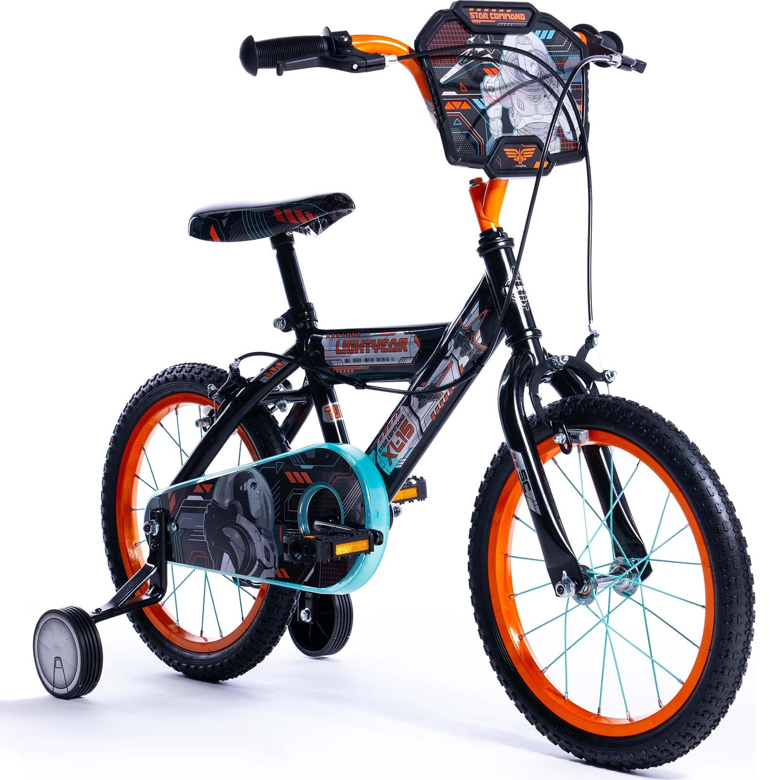 Huffy Lightyear 16 Kids Bike Black Orange