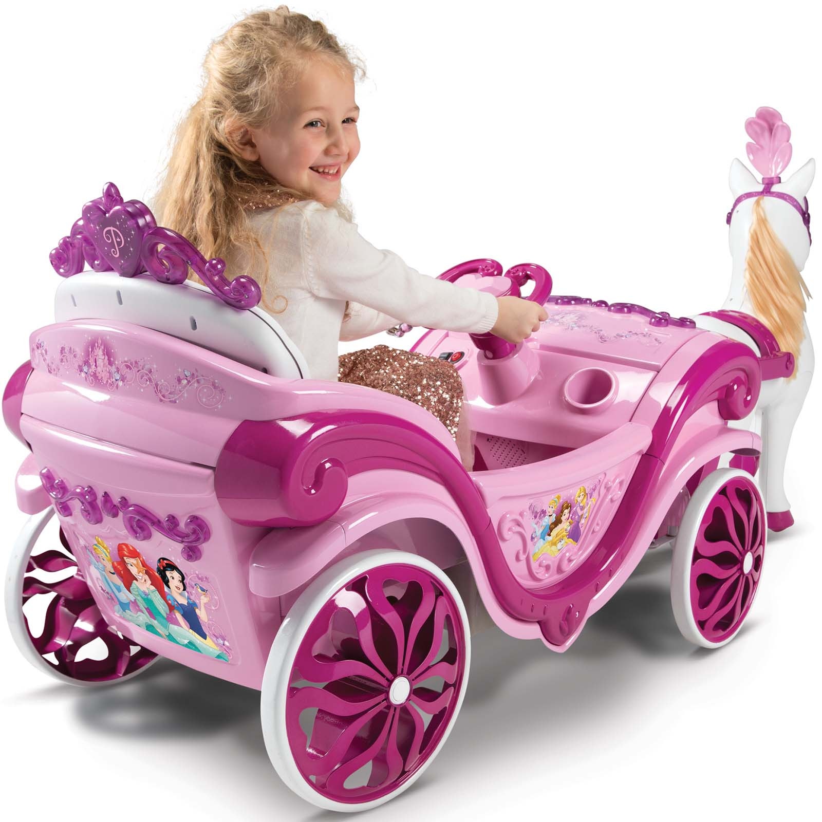 Huffy Princess Carriage 6v Electric Ride On Pink SkateHut