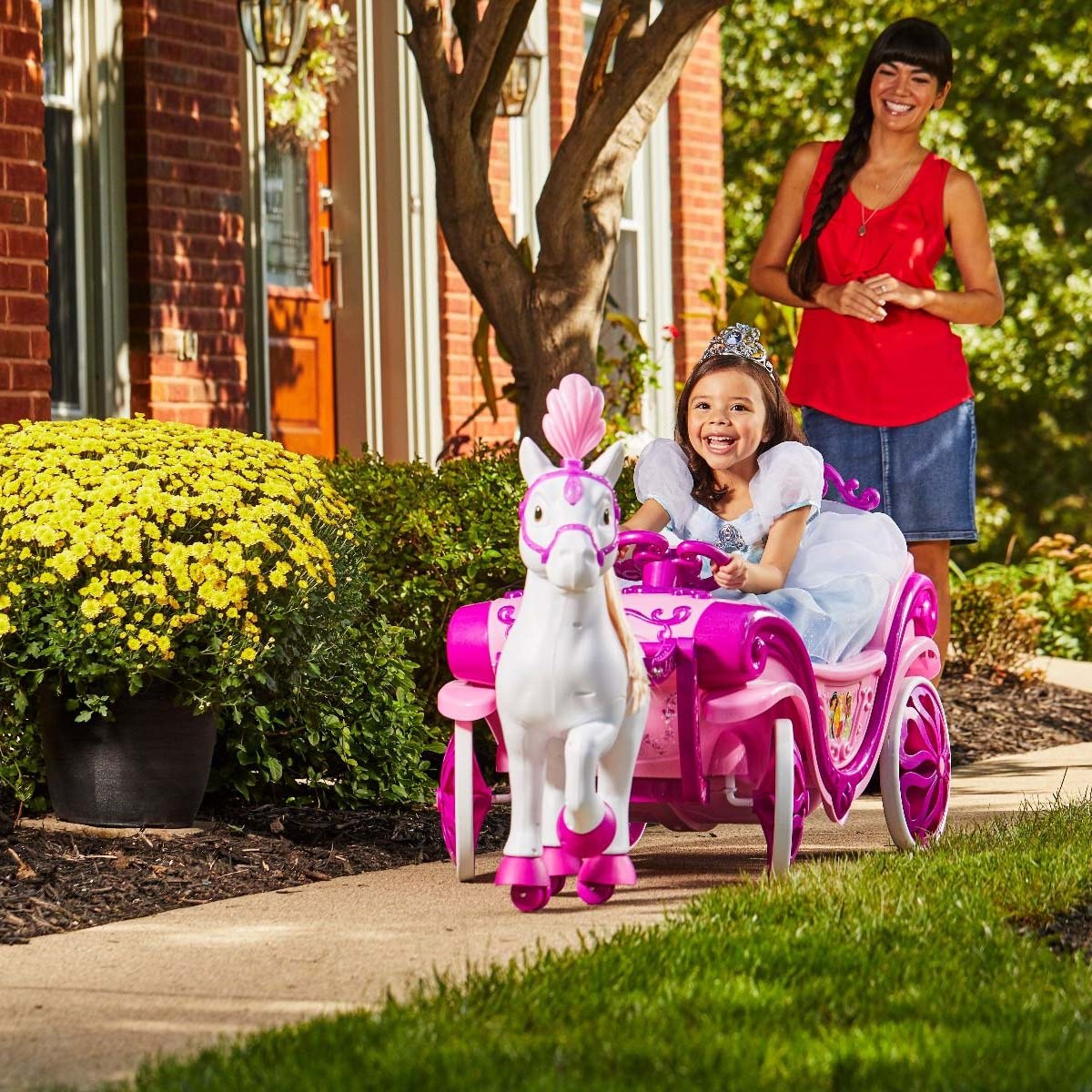 Huffy Princess Carriage 6v Electric Ride On Pink SkateHut