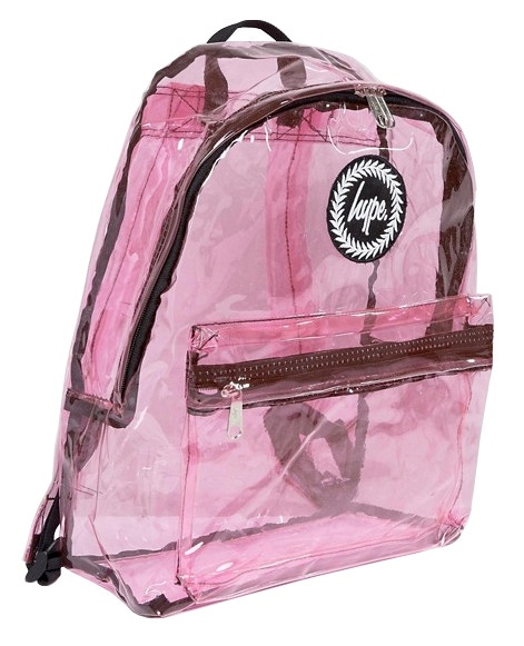 Hype Transparent Backpack Pink