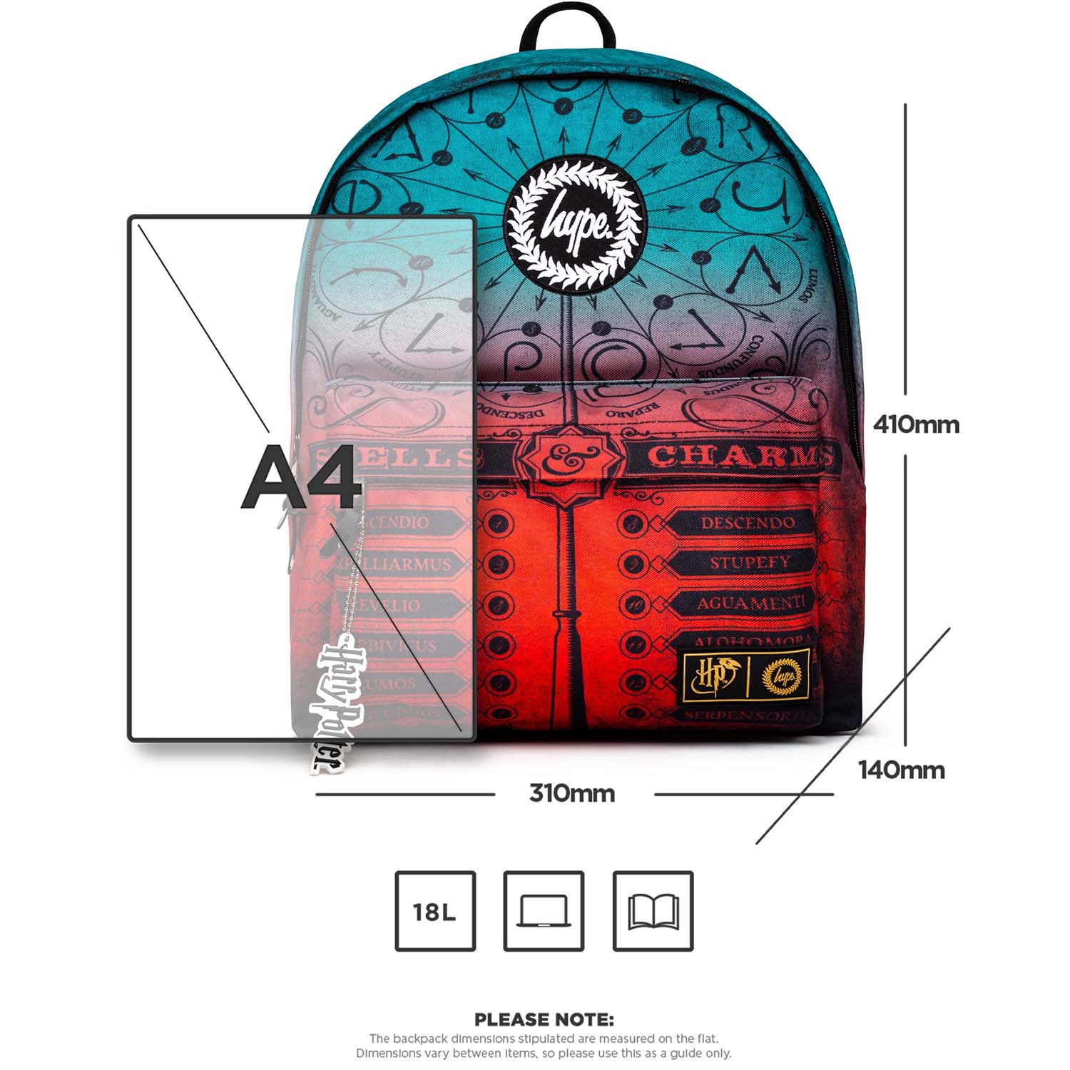 Hype x Harry Potter18L Backpack Spells