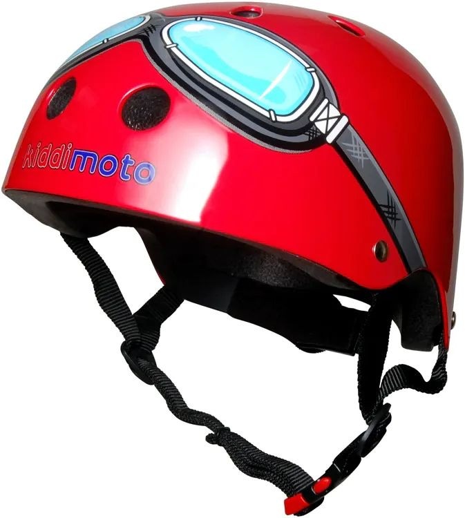 Kiddimoto Helmet Red Goggle SkateHut
