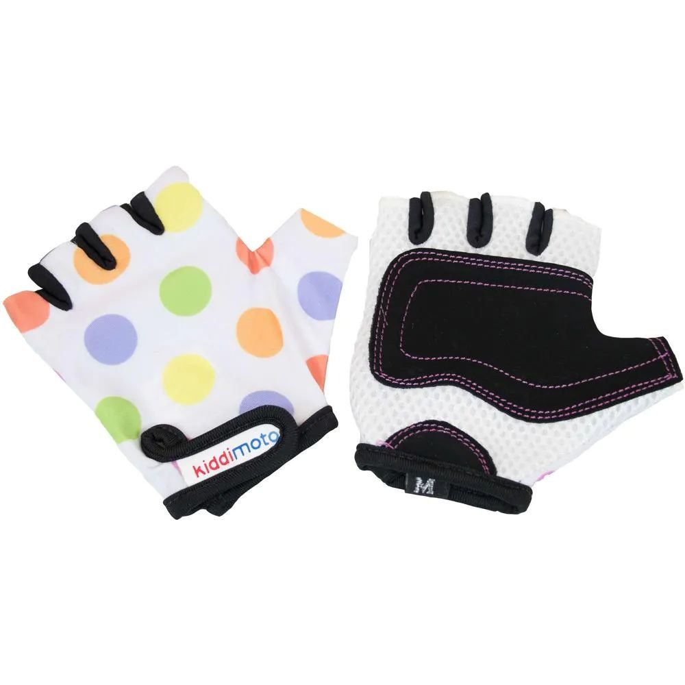 Kiddimoto Pastel Dotty Protective Gloves SkateHut