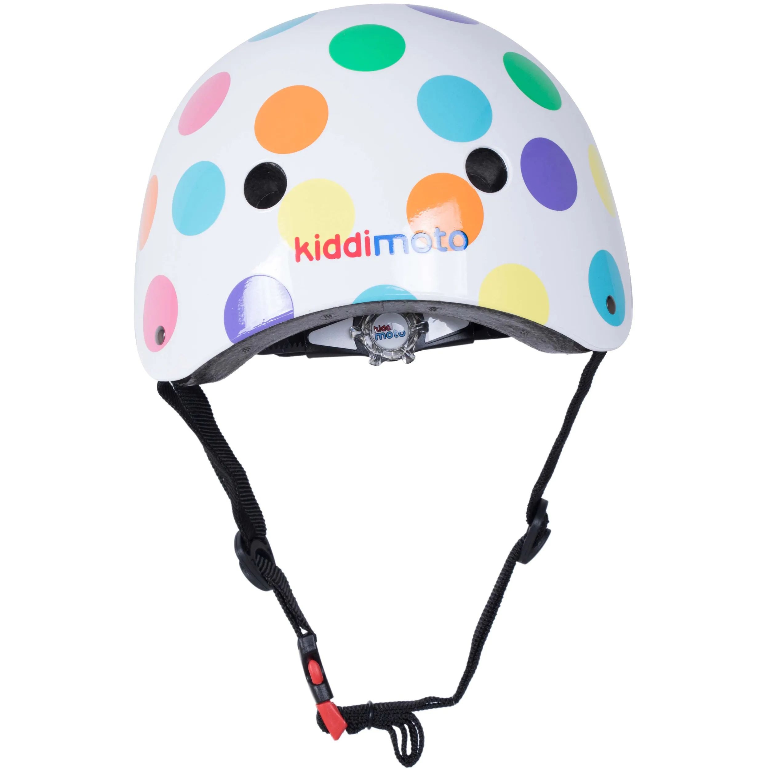 Kiddimoto Pastel Dotty Helmet White Multi SkateHut
