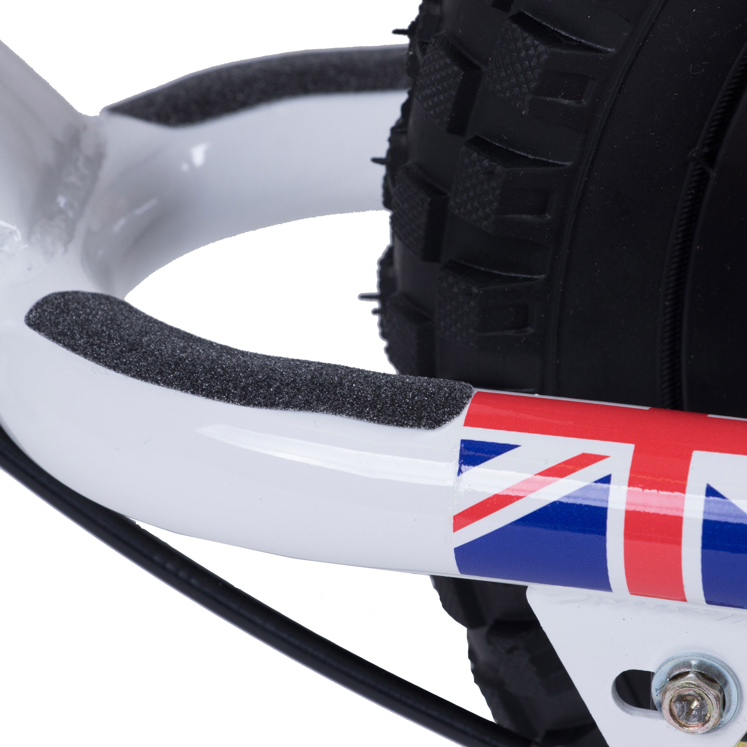 Kiddimoto Super Junior Max Union Jack Balance Bike Red White Blue SkateHut