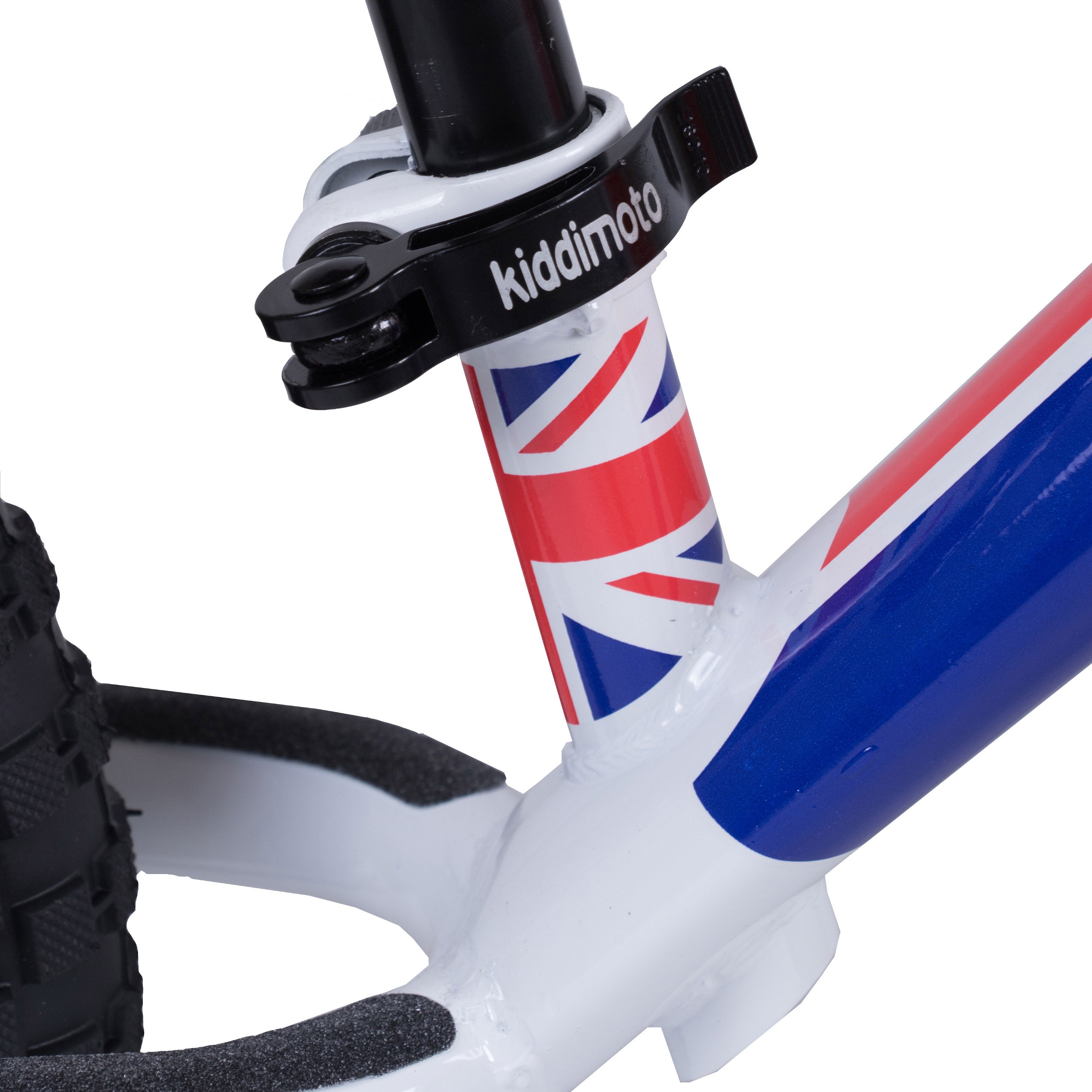 Kiddimoto Super Junior Max Union Jack Balance Bike Red White Blue