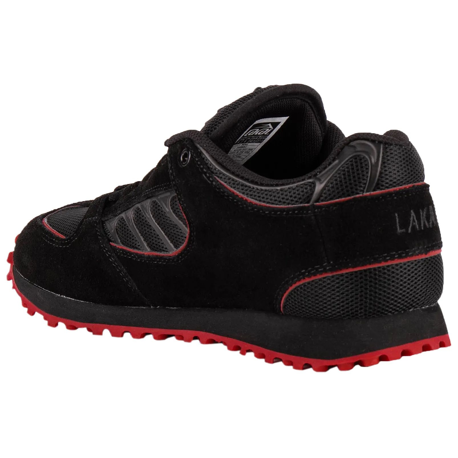 Lakai Carroll x Thrasher x Vibram Skate Shoes Black Red Suede SkateHut