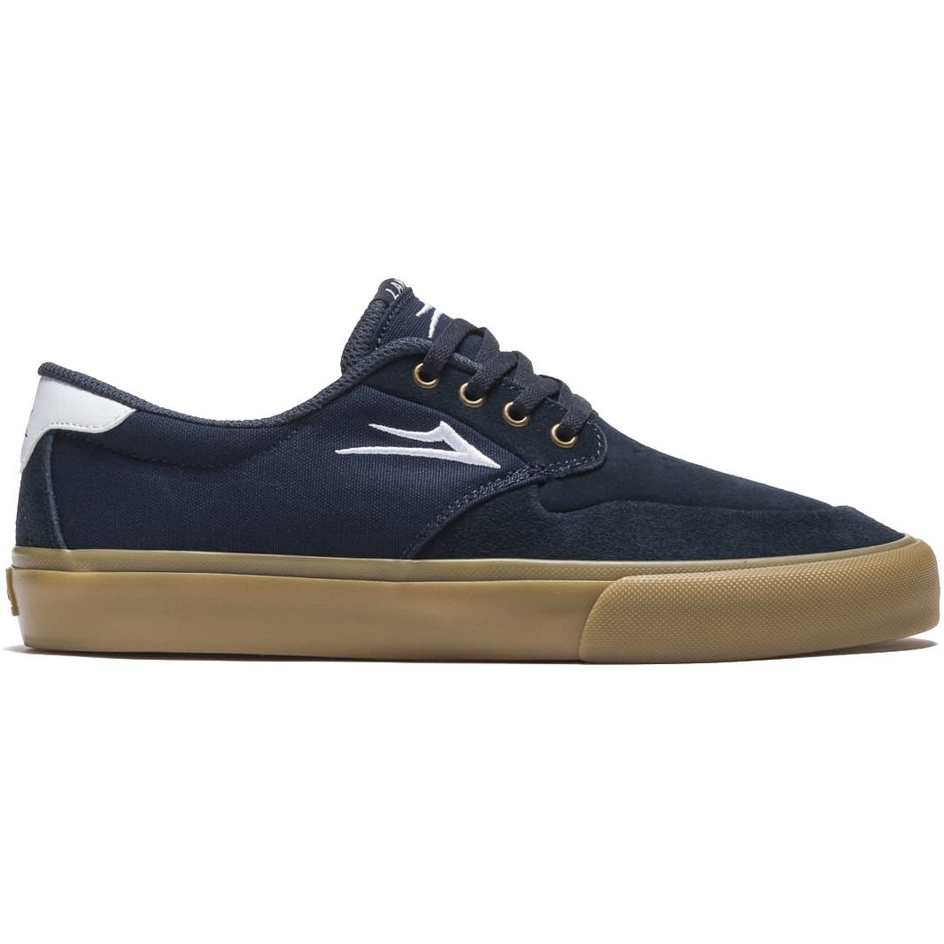 Lakai Riley 3 Skate Shoes Navy Gum Suede SkateHut