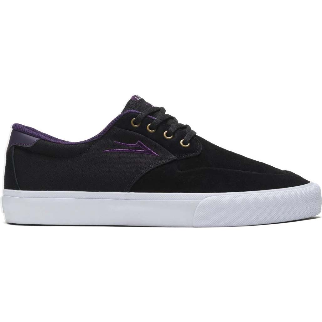 Lakai Riley 3 Skate Shoes Black Purple Suede SkateHut