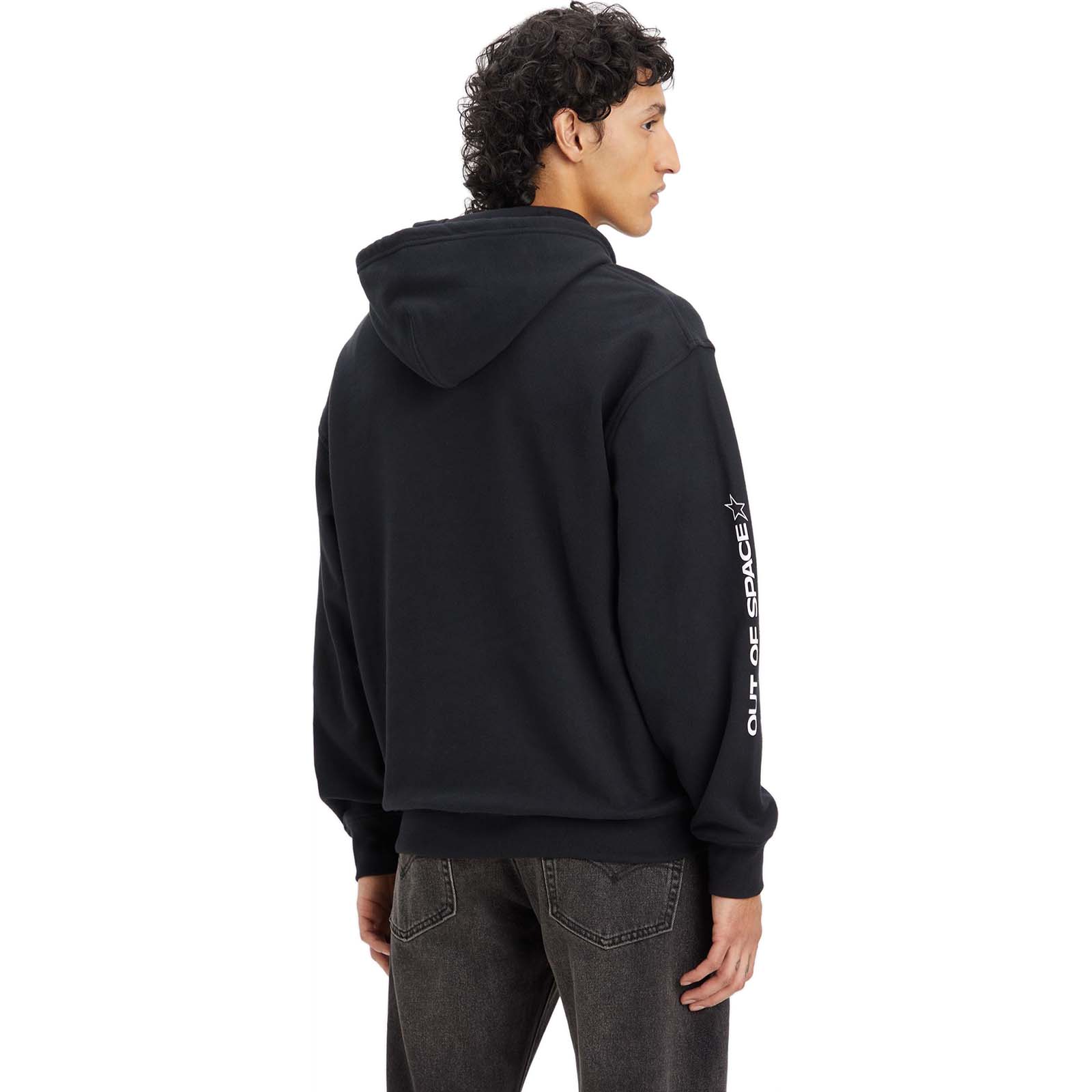 Levi's relaxed graphic hoodie black clearance