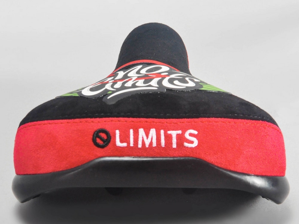 Mafiabike No Limits Patch BMX Seat Black Red SkateHut