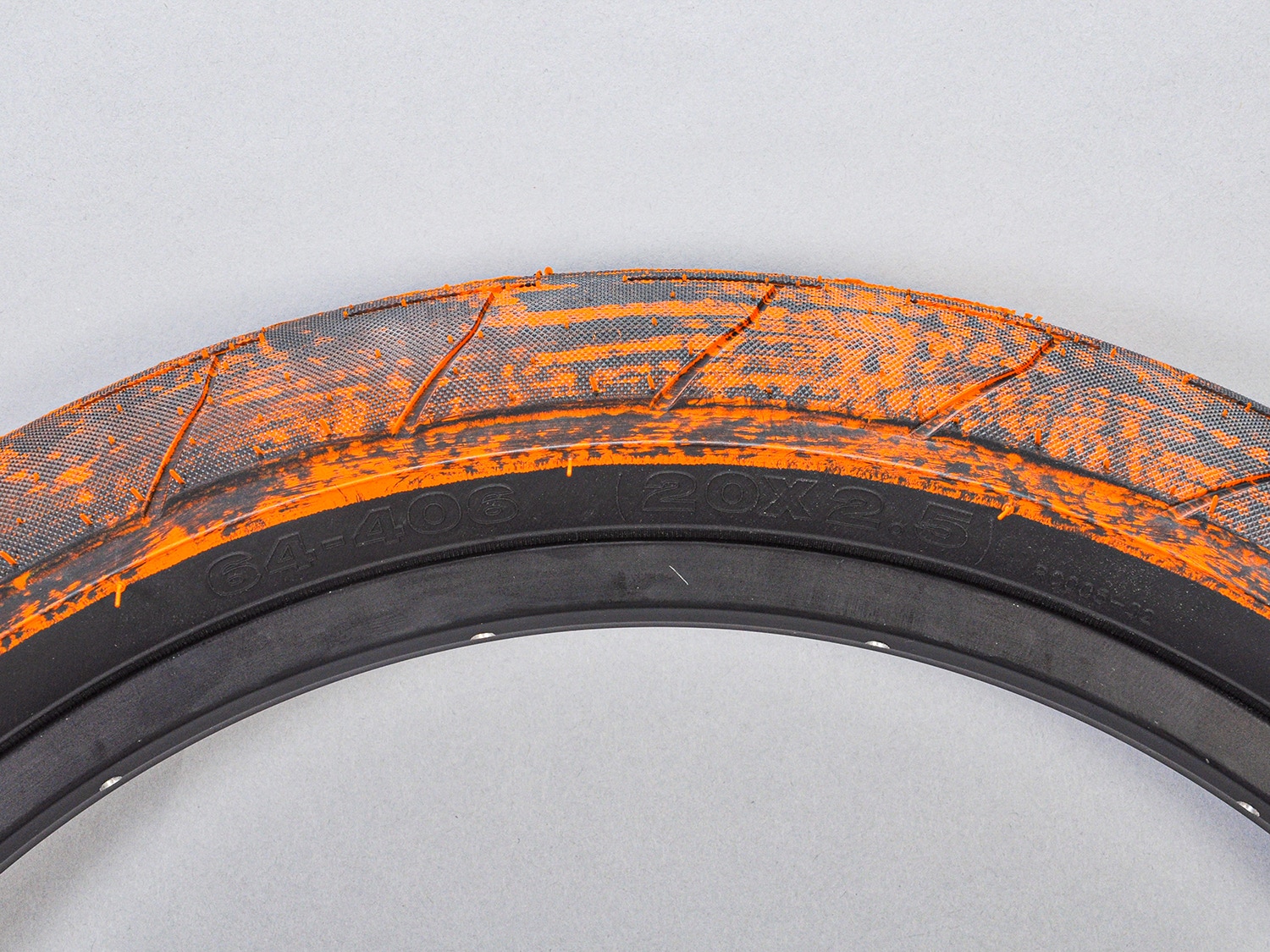 Mafiabike Lagos RSR 20 BMX Tyre Orange Black Marble PAIR SkateHut