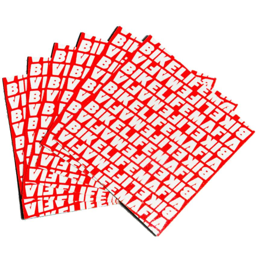 Mafiabike Bike Life Mafia BMX Peg Grip Tape Red SkateHut