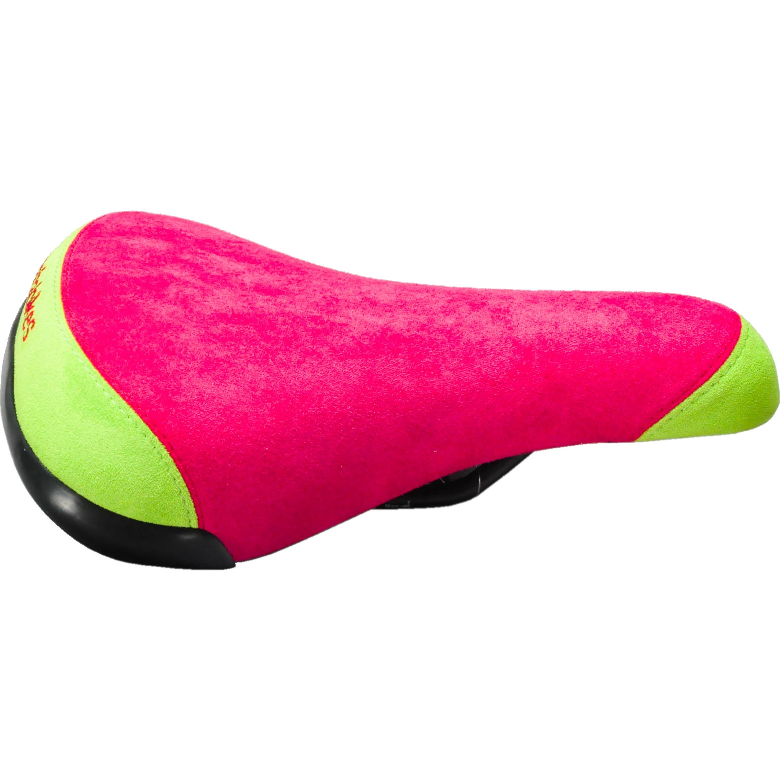 Mafiabike Fat Suede BMX Seat Pink Yellow