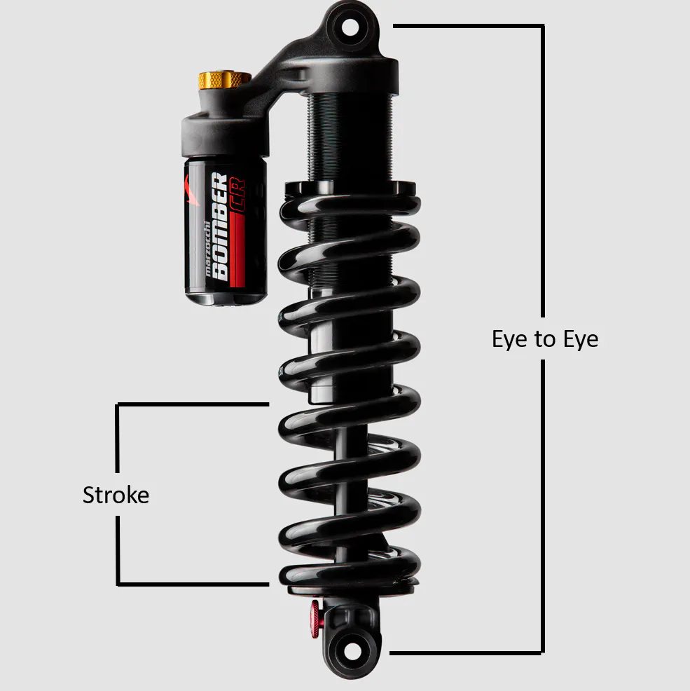Marzocchi Bomber CR Rear Suspension Shock Black 200mm Length x 50mm Stroke 7.875 x 2.0 SkateHut