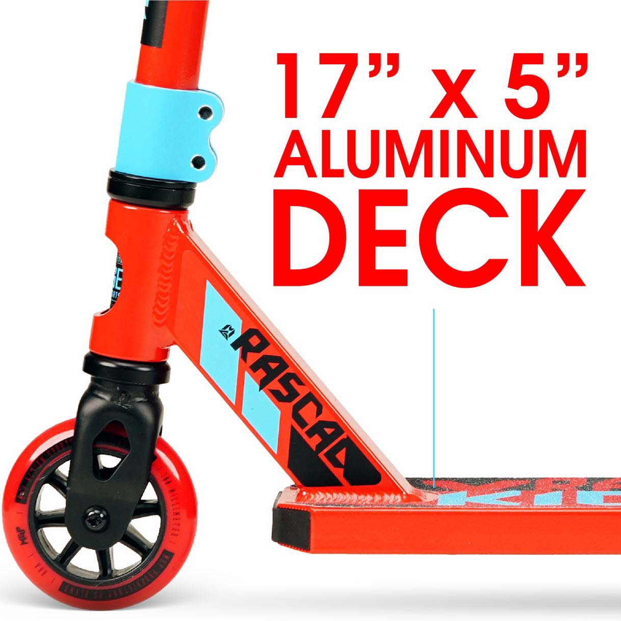 Madd Gear Kick Mini Pro Rascal IV Stunt Scooter Red/Blue SkateHut