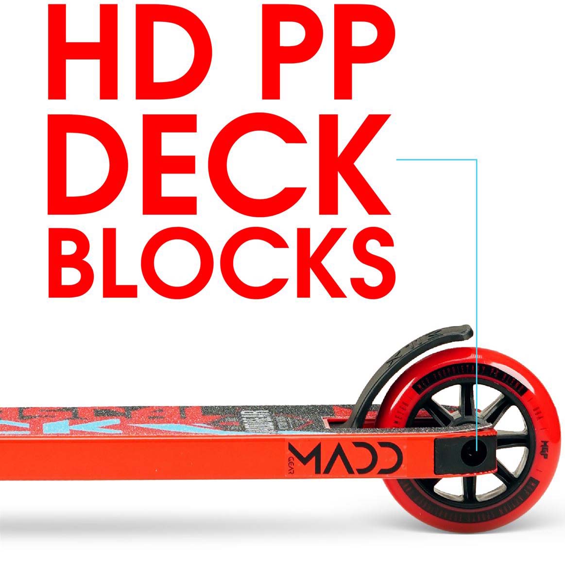 Madd Gear Kick Mini Pro Rascal IV Stunt Scooter Red/Blue SkateHut