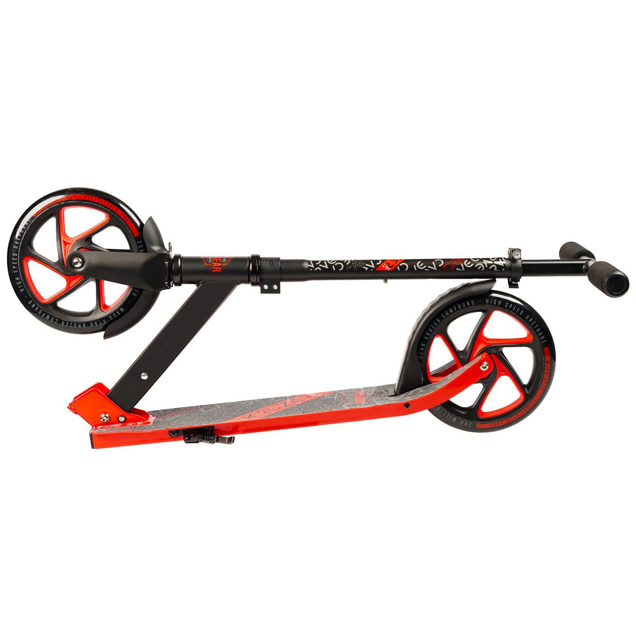 Madd Gear Carve Kruzer 200 Folding Scooter Black Red SkateHut