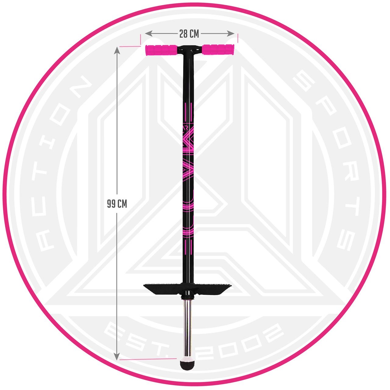 Madd Gear Pogo Stick Black Pink SkateHut
