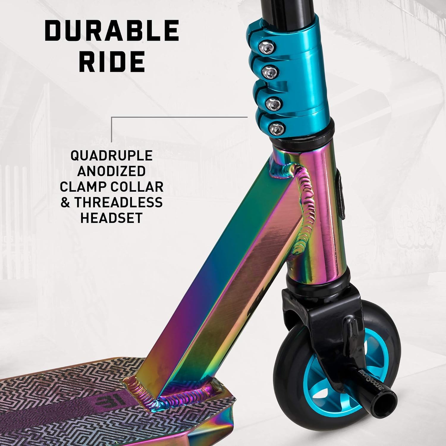 Mongoose Rise 100 Pro Stunt Scooter Oil Slick