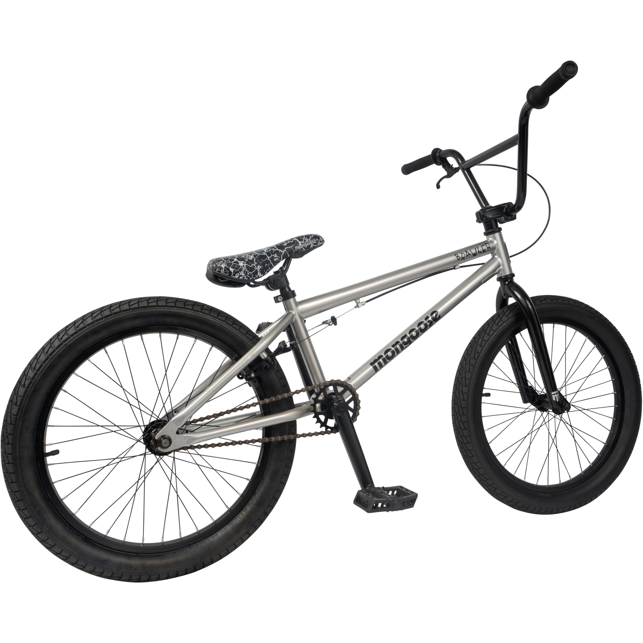 Mongoose Brawler 20 Complete BMX Silver Black SkateHut