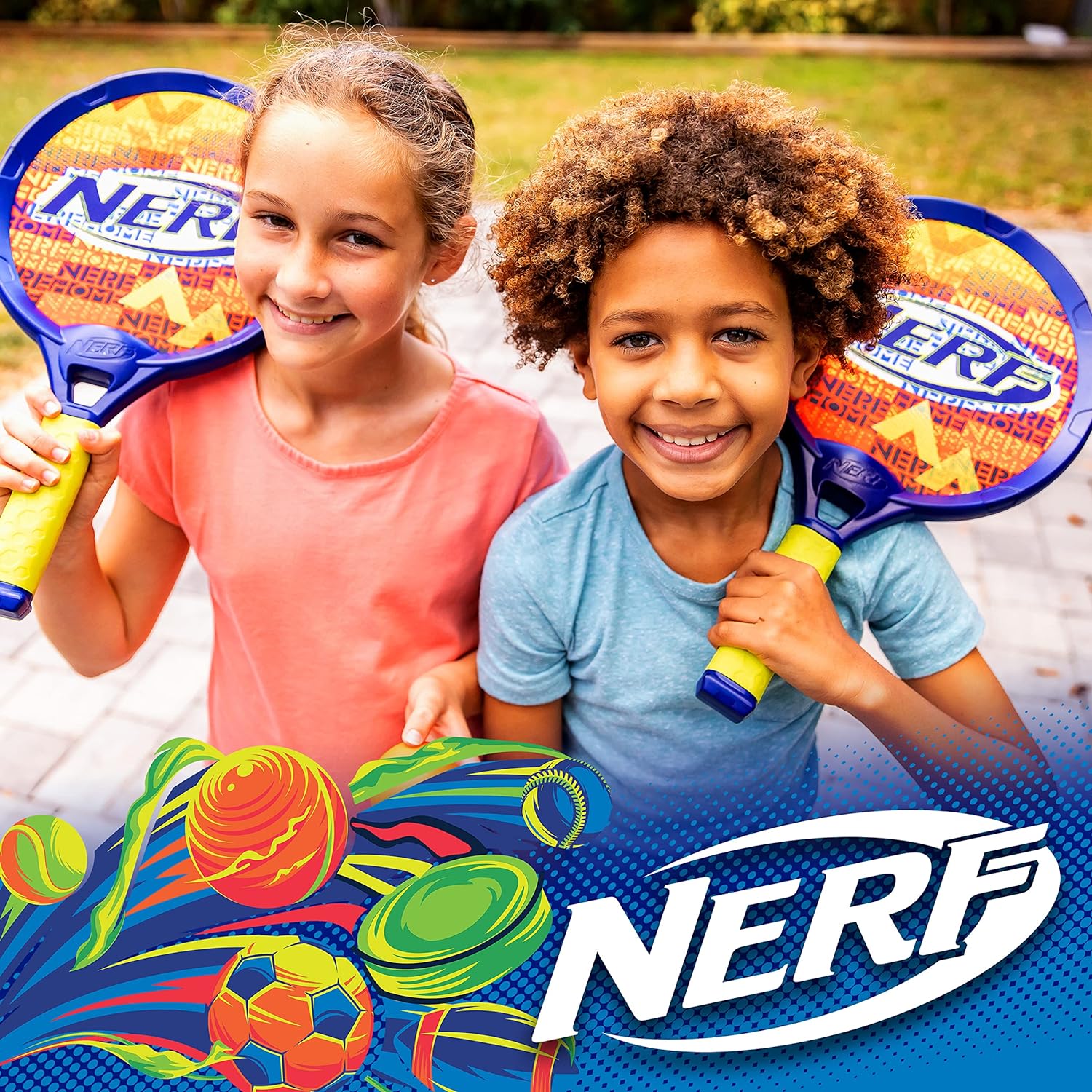 Nerf Junior Driveway Tennis Set SkateHut