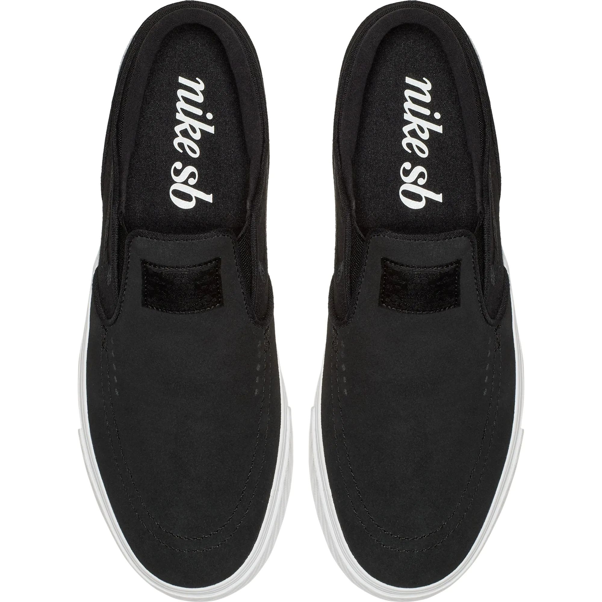 Sb zoom stefan janoski black  and  white slip-on skate shoes hotsell