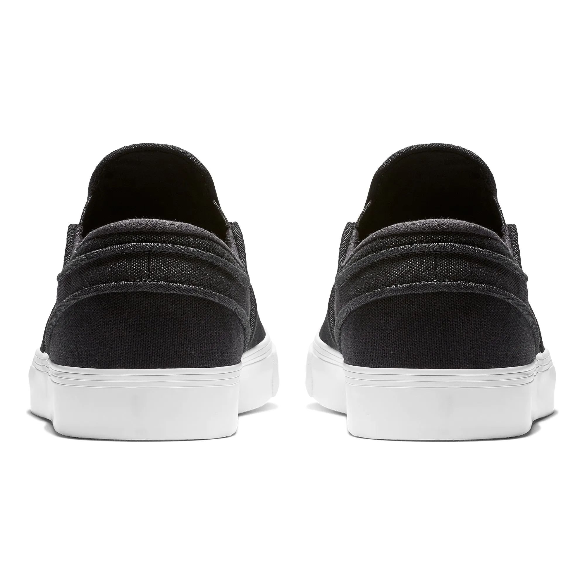 Nike SB Zoom Stefan Janoski Slip On Skate Shoes Black Black White SkateHut