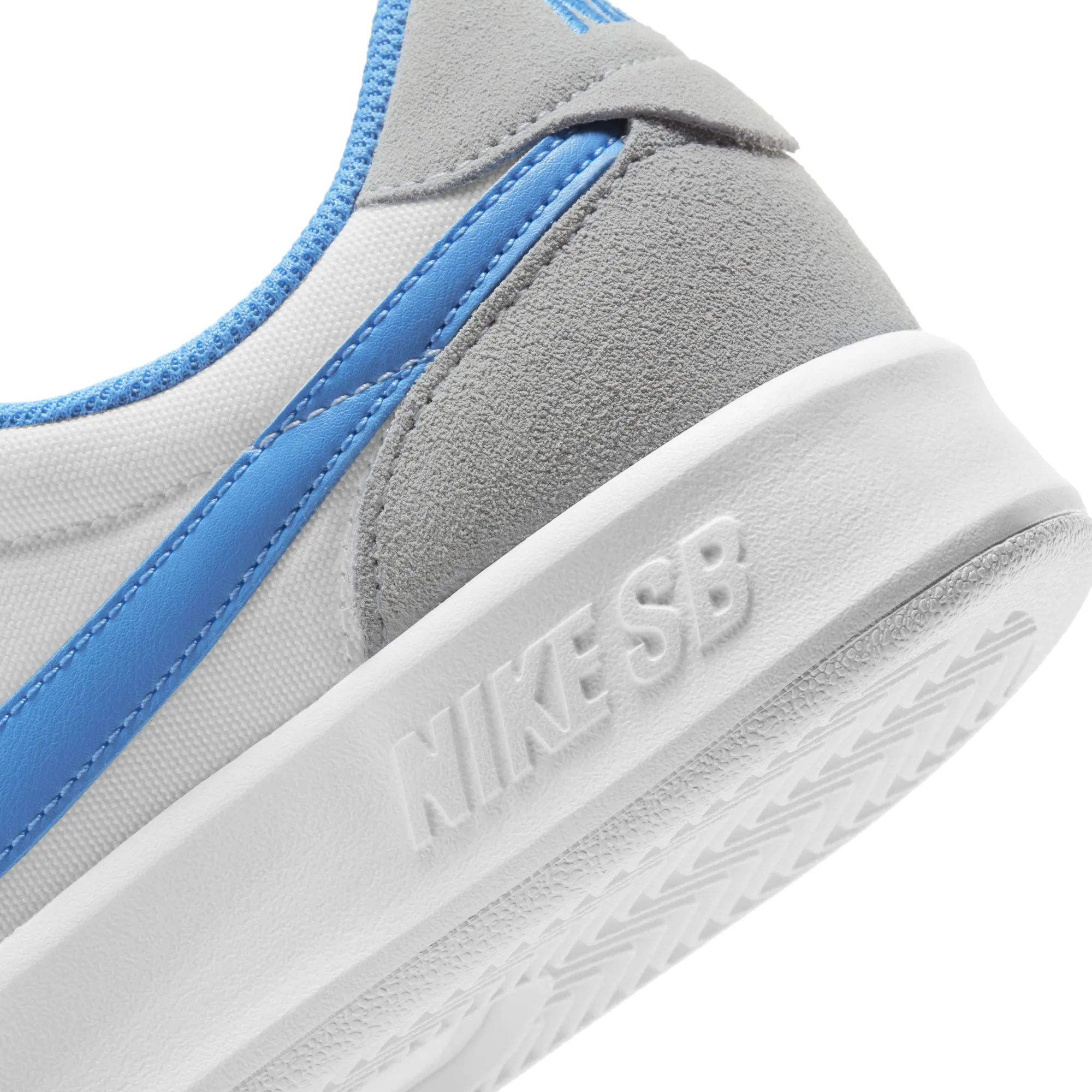nike sb adversary premium wolf gray & university blue shoes