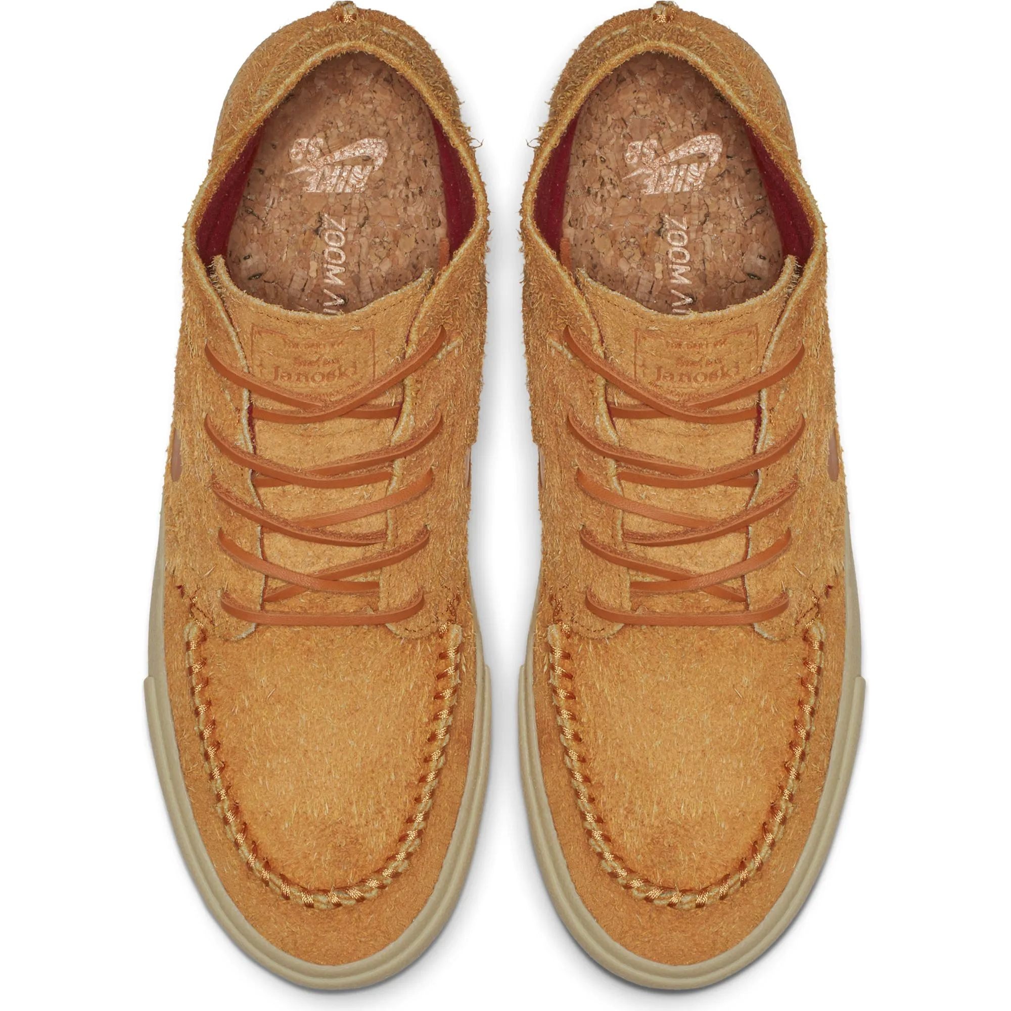 Nike SB Zoom Janoski Mid Crafted Skate Shoes Cinder Orange Cinder Orange Team Gold SkateHut