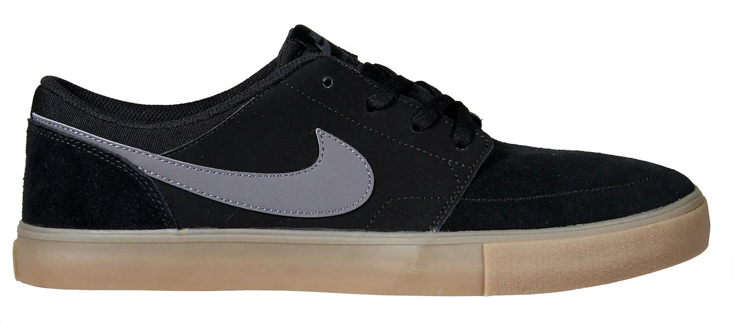 Nike SB Portmore II Solar Skate Shoes Black Dark Grey Gum SkateHut