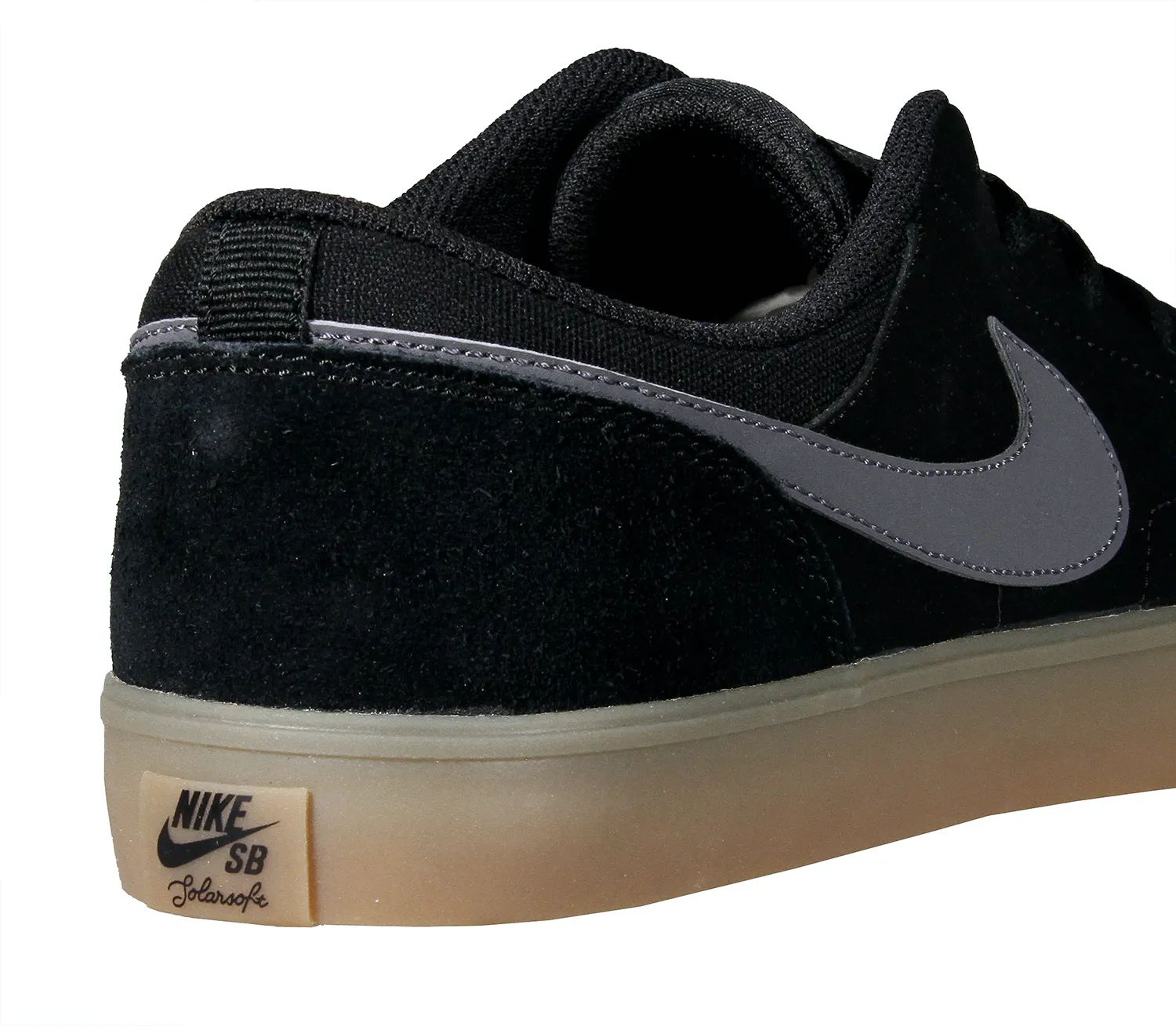 nike sb black & grey portmore ii solarsoft trainers