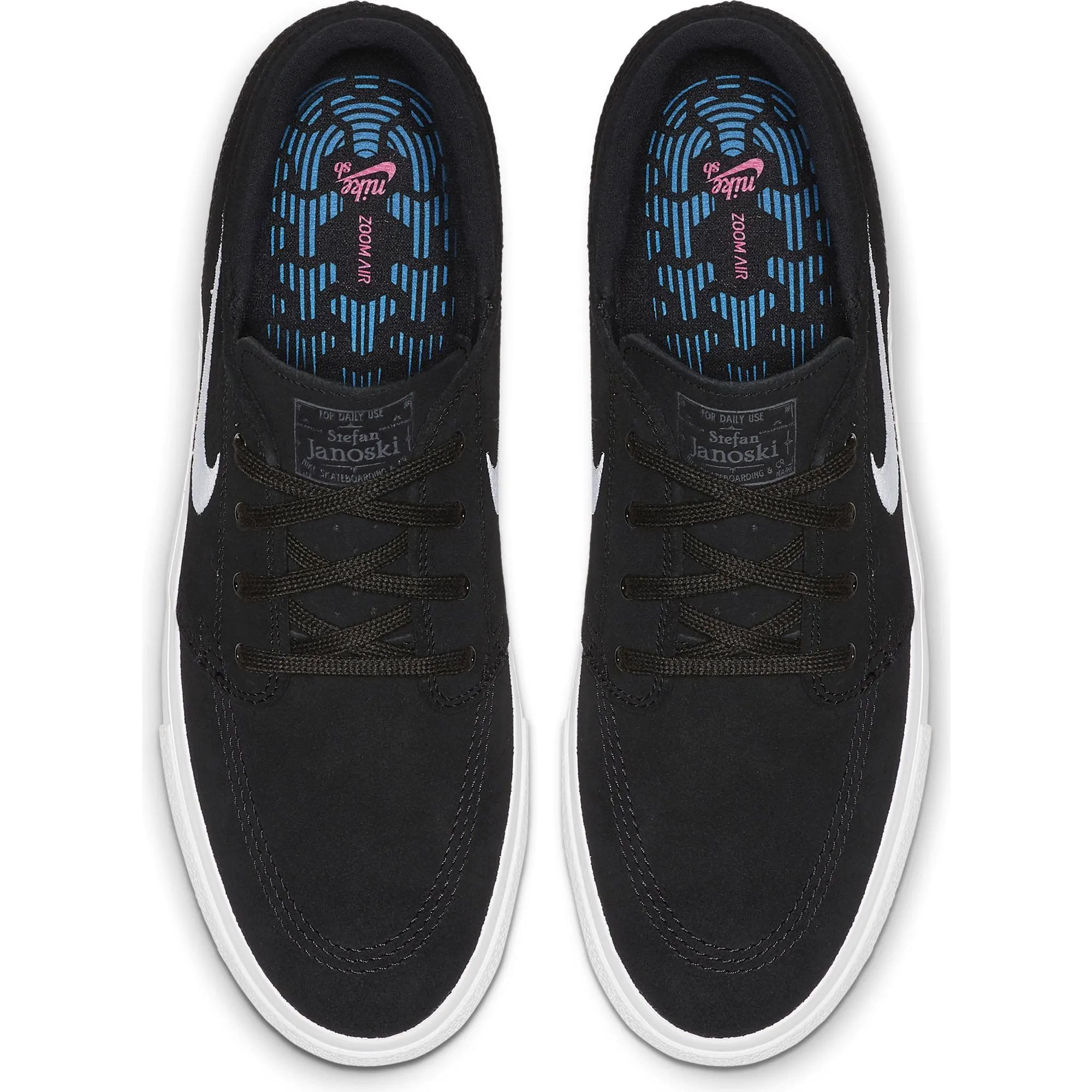 Nike SB Zoom Janoski RM Skate Shoes Black White Thunder Grey Gum Light Brown SkateHut