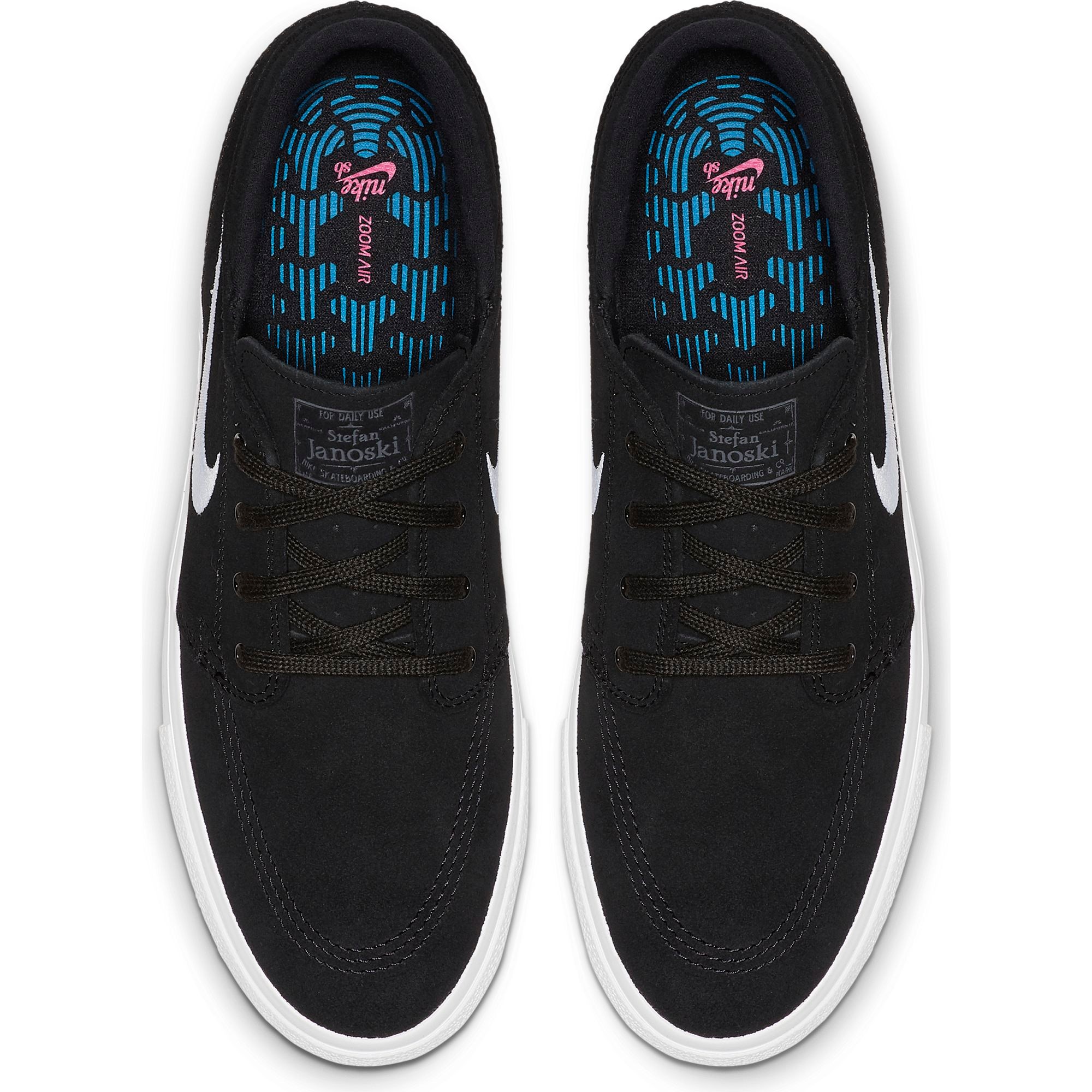 Box Damage Nike SB Zoom Janoski RM Skate Shoes Black White Thunder Grey Gum Light Brown UK 9.5 SkateHut