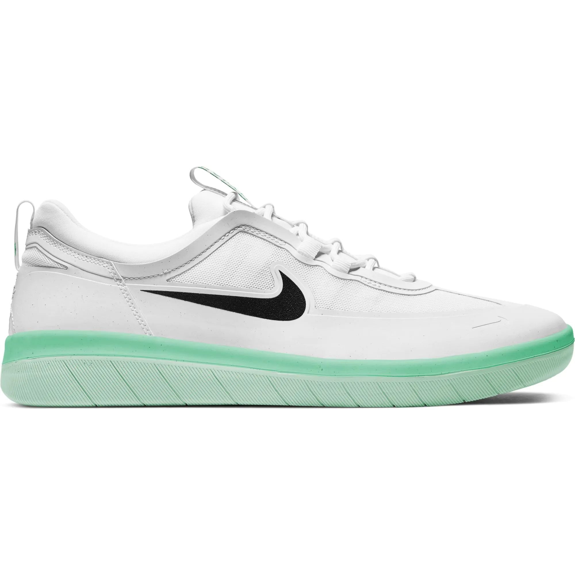 Nike SB Nyjah Free 2.0 Skate Shoes Summit White Black Summit White SkateHut