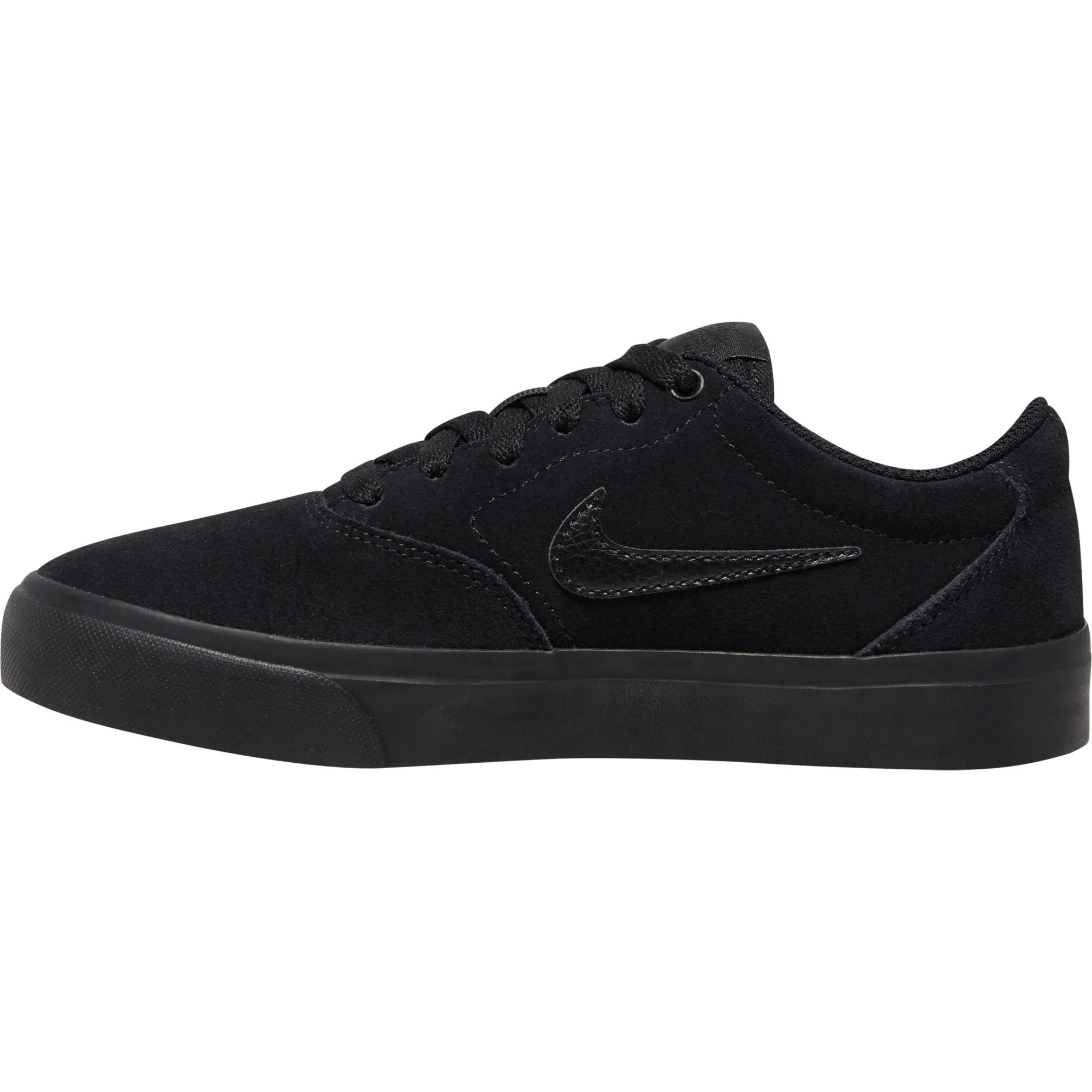 Nike SB Charge Suede (GS) Kids Skate Shoes - Black/Black-Black | SkateHut