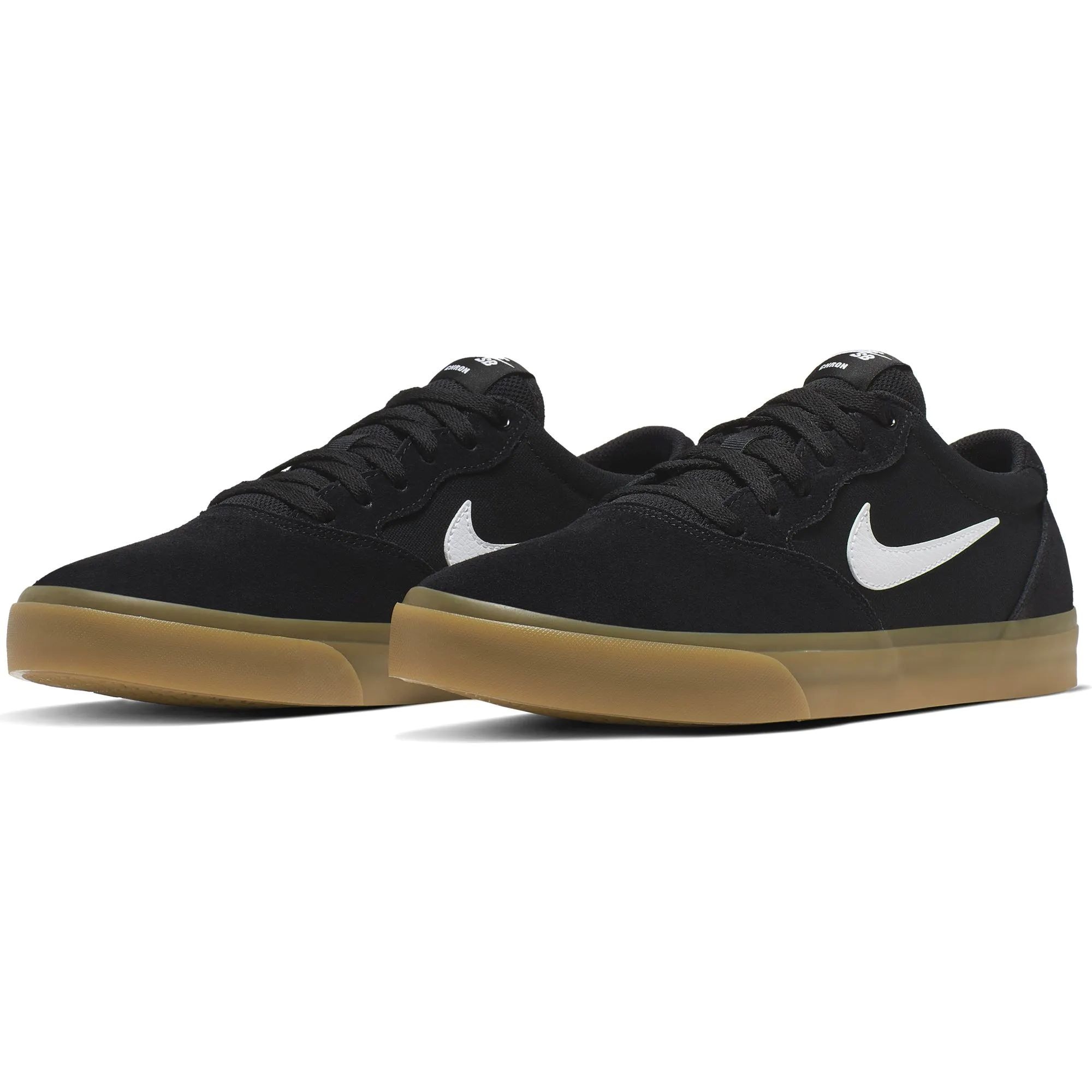 Nike SB Chron SLR Skate Shoes Black White Black Black SkateHut