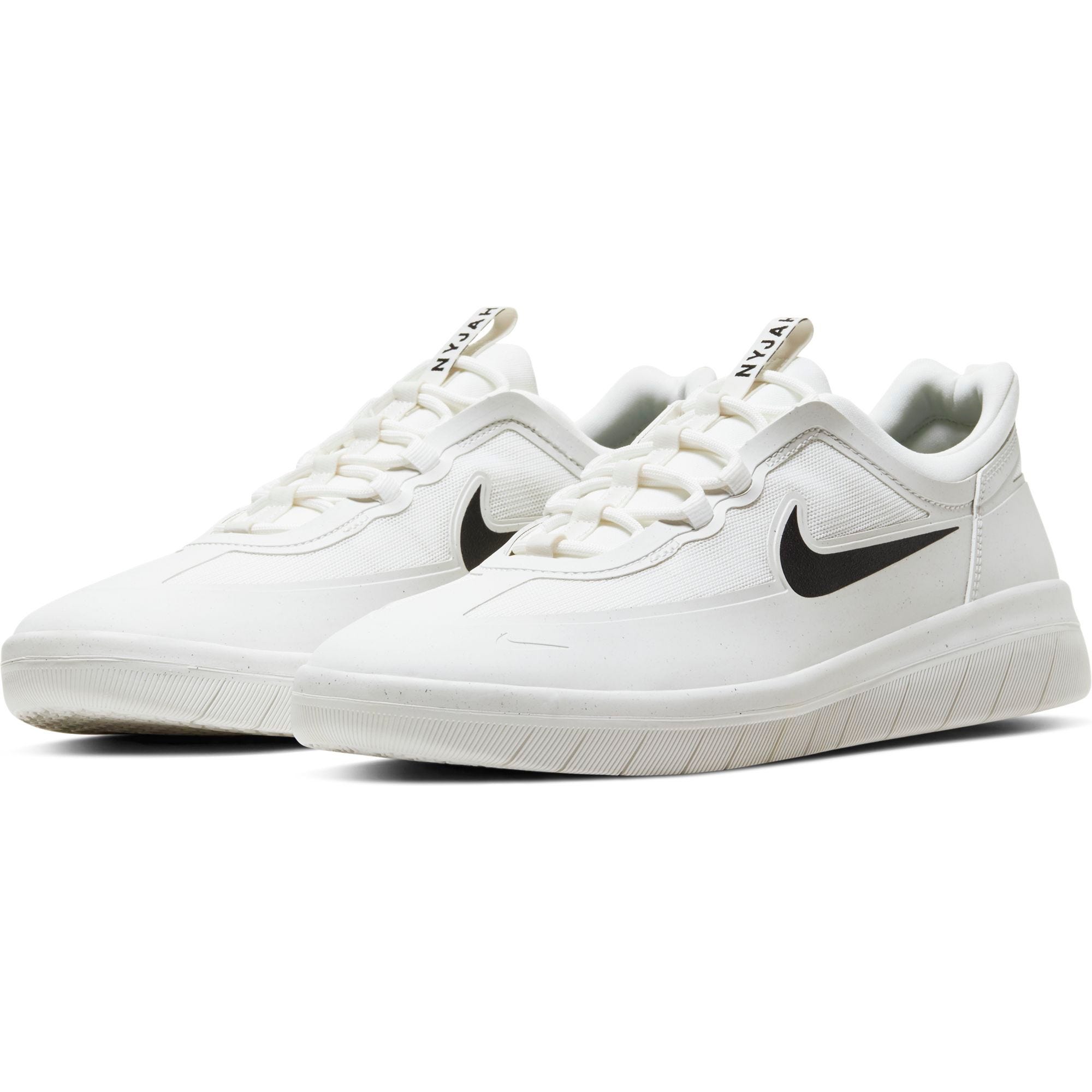 Nike SB Nyjah Free 2.0 Skate Shoes Summit White Black Summit White SkateHut
