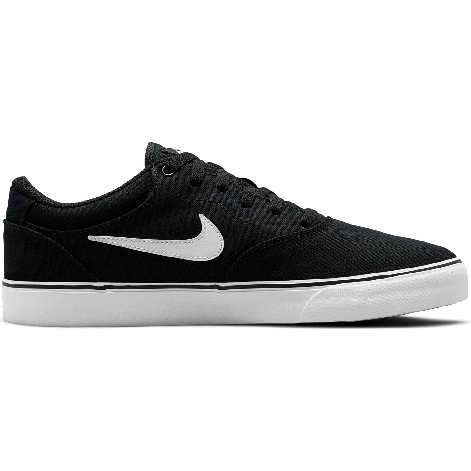 Nike SB Chron 2 Canvas Skate Shoes Black White Black SkateHut